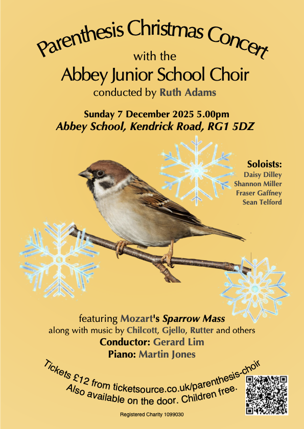 Poster for December 2025 Conert